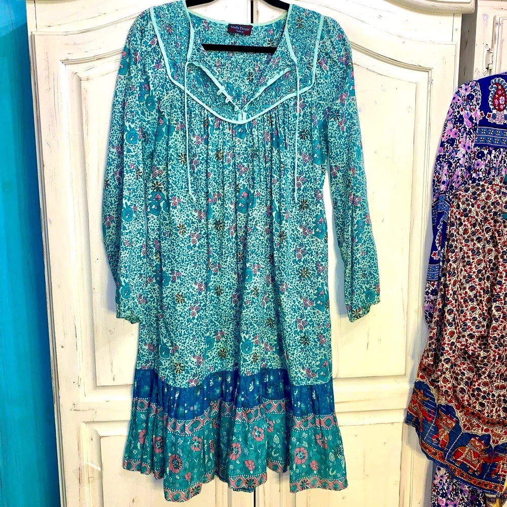 - 90’s STELLA FOREST COTTON HIPPIE INDIA DRESS